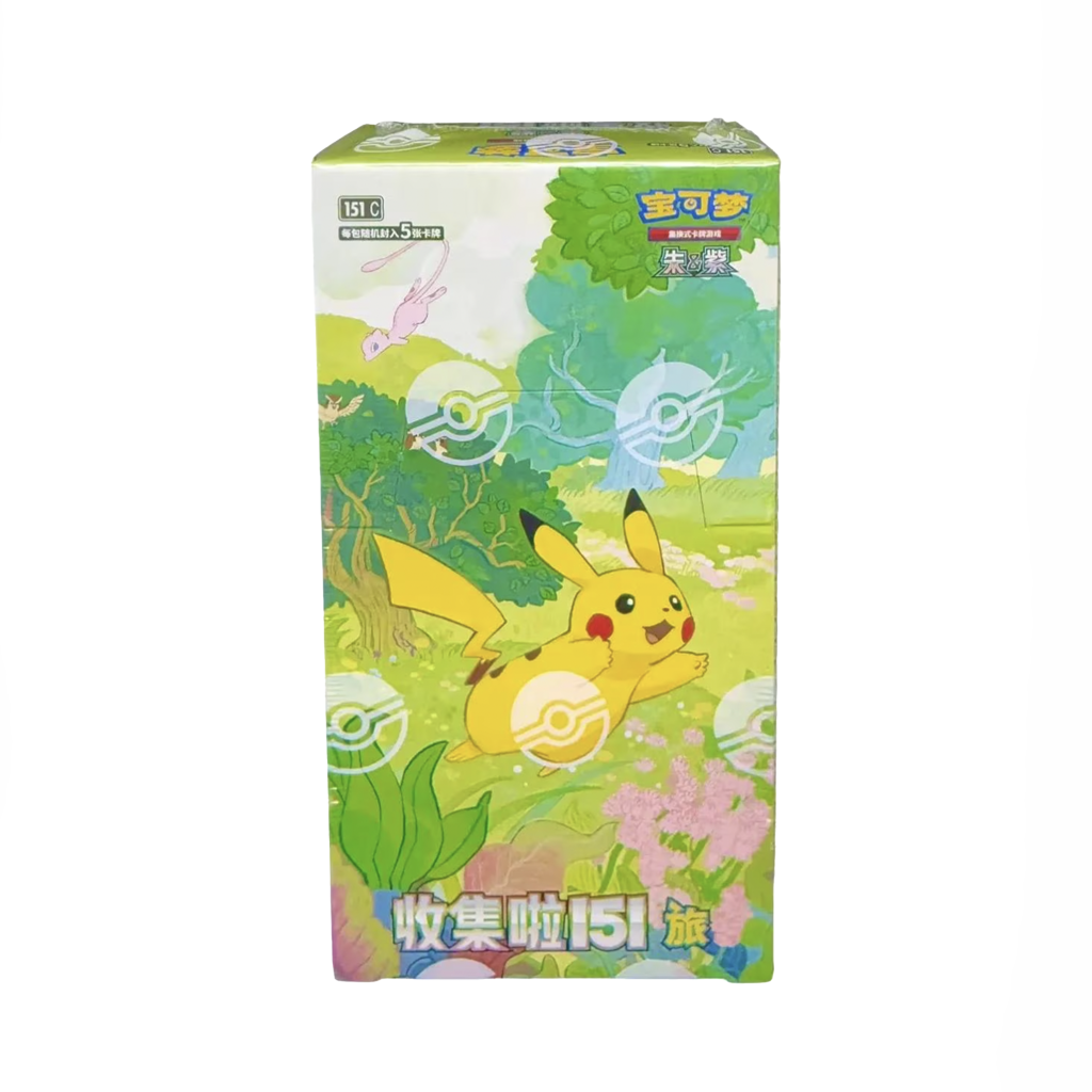 Pokmon - Chinese 151C Vol. 1 Collect Journey Slim Booster Box Display PokeZap Pokmon - Chinese 151C Vol. 1 Collect Journey Slim Booster Box Display PokeZap