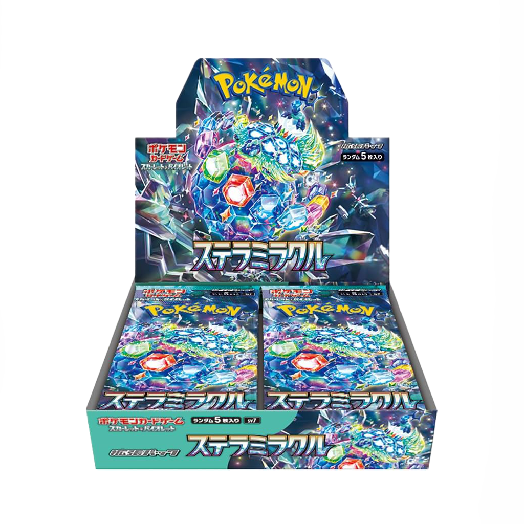 Pokémon Display Stellar Miracle SV7 Japanisch – Boosterbox mit Kristallkarten