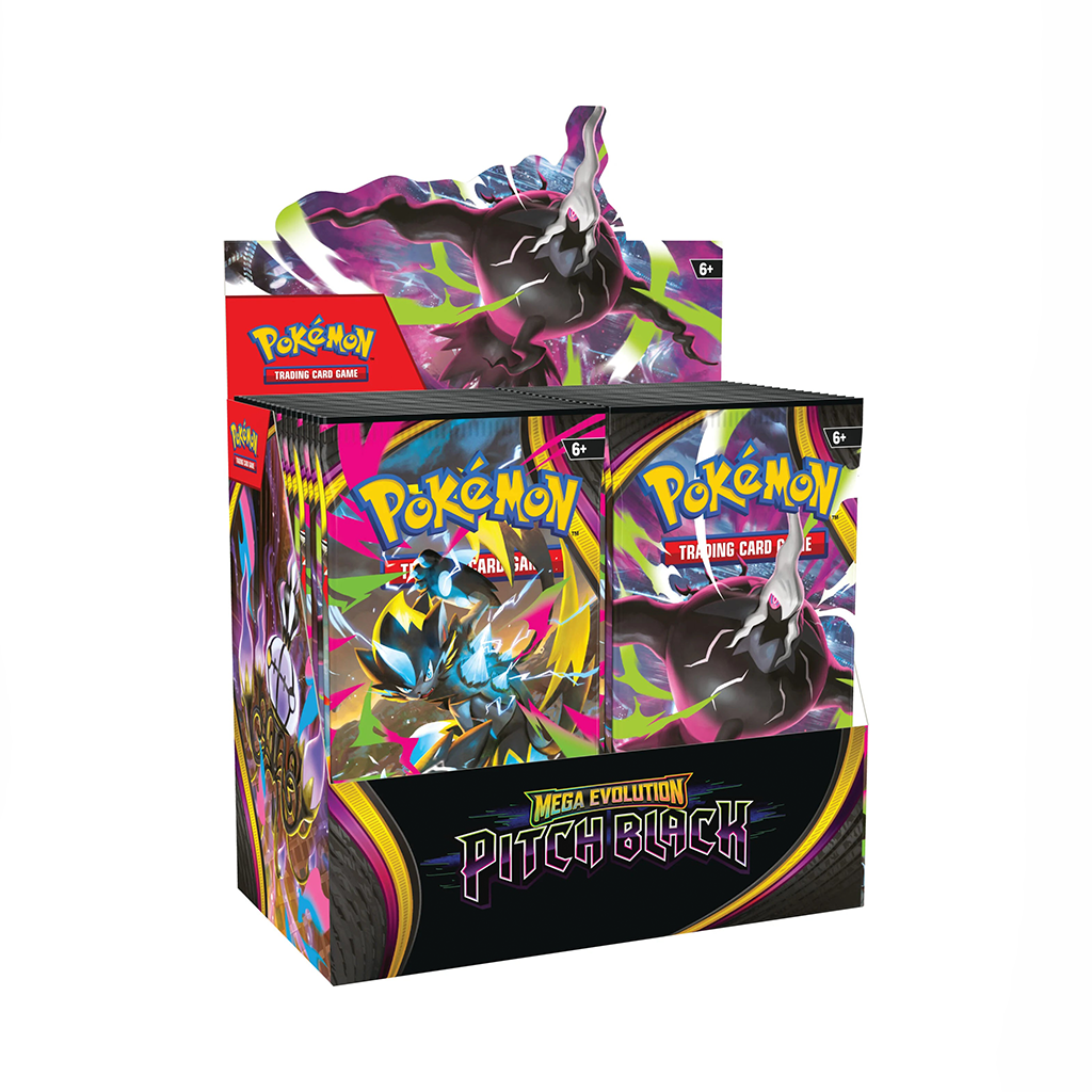 Pokémon Mega Evolution (ME05): Pitch Black Booster Box Display