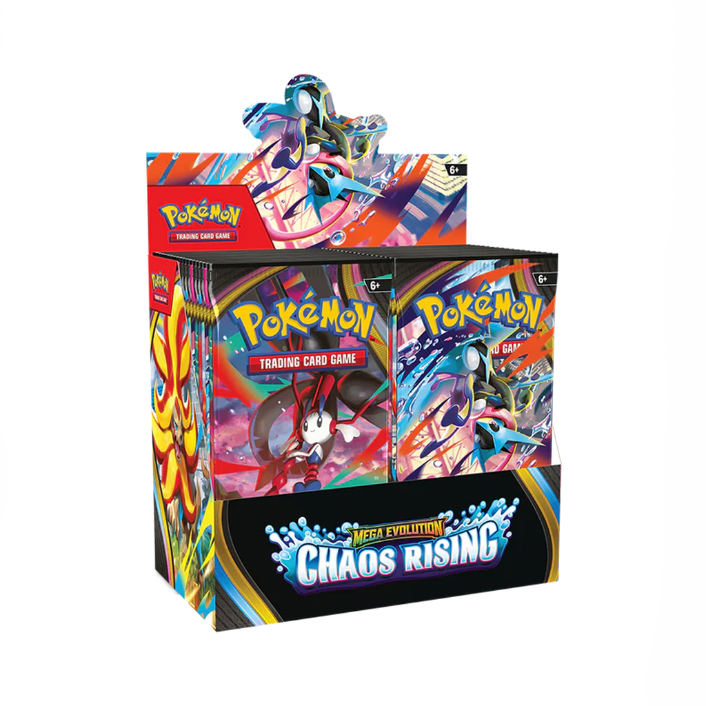 Pokémon Mega Evolution (ME03): Chaos Rising Booster Box Display