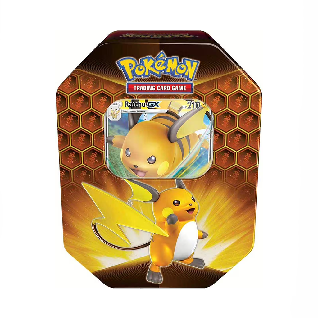 Pokémon Sun & Moon: Hidden Fates Raichu-GX Tin Box
