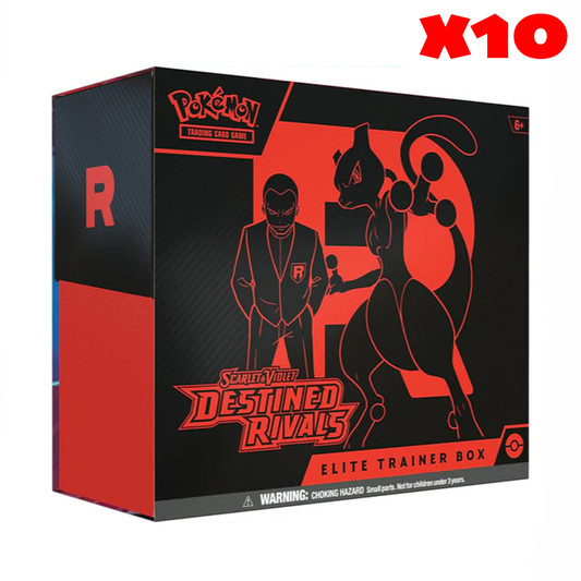 Pokémon Scarlet & Violet (SV10): SEALED CASE (x10) Destined Rivals Elite Trainer Box