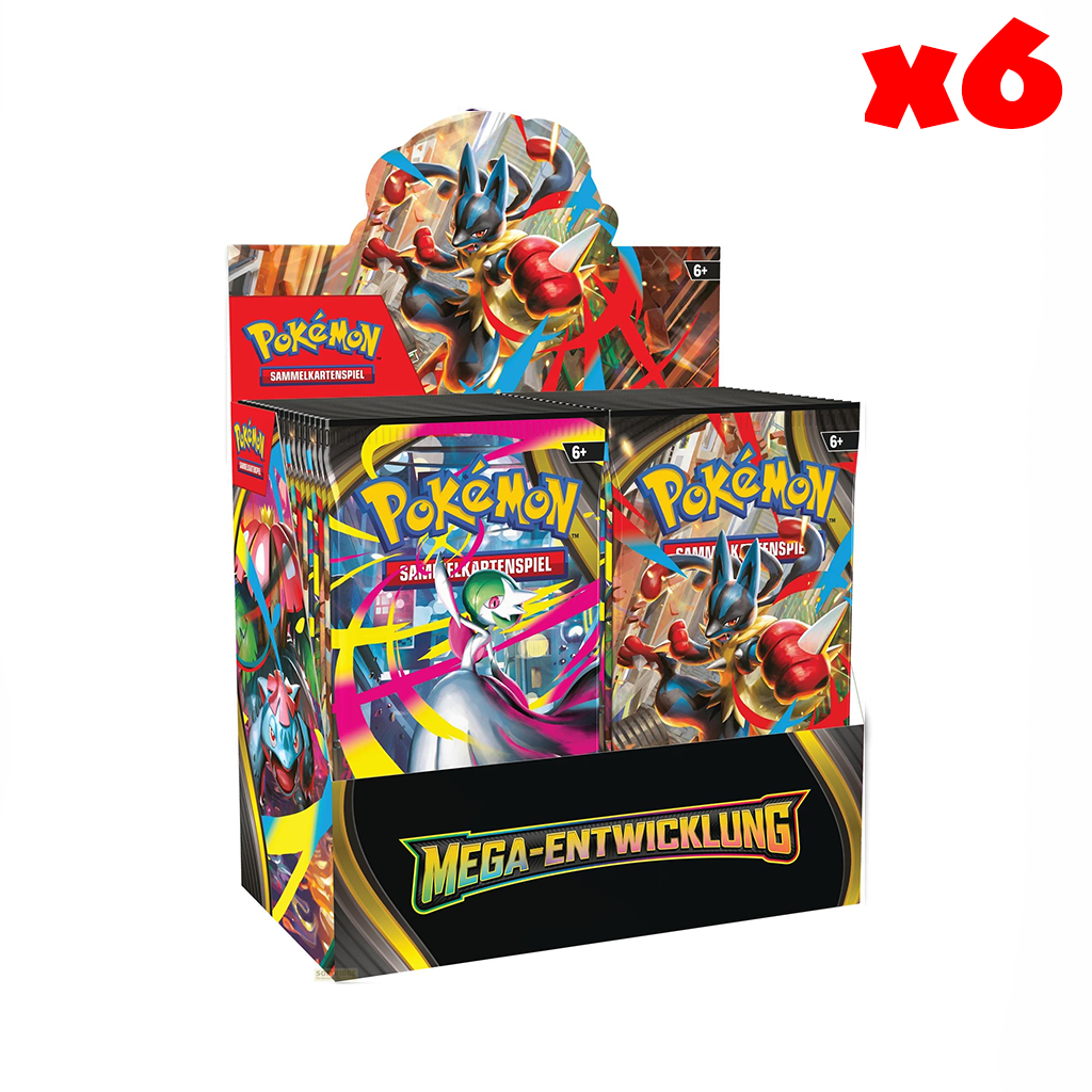 PREORDER Pokémon: SEALED CASE (x6) Mega Evolution Booster Display DE